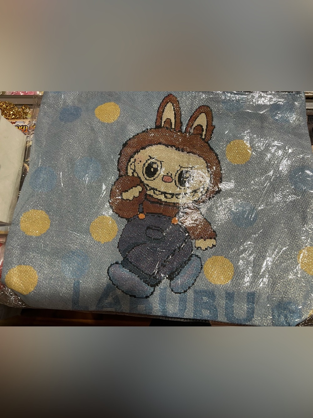 Labubu tote zipper bag